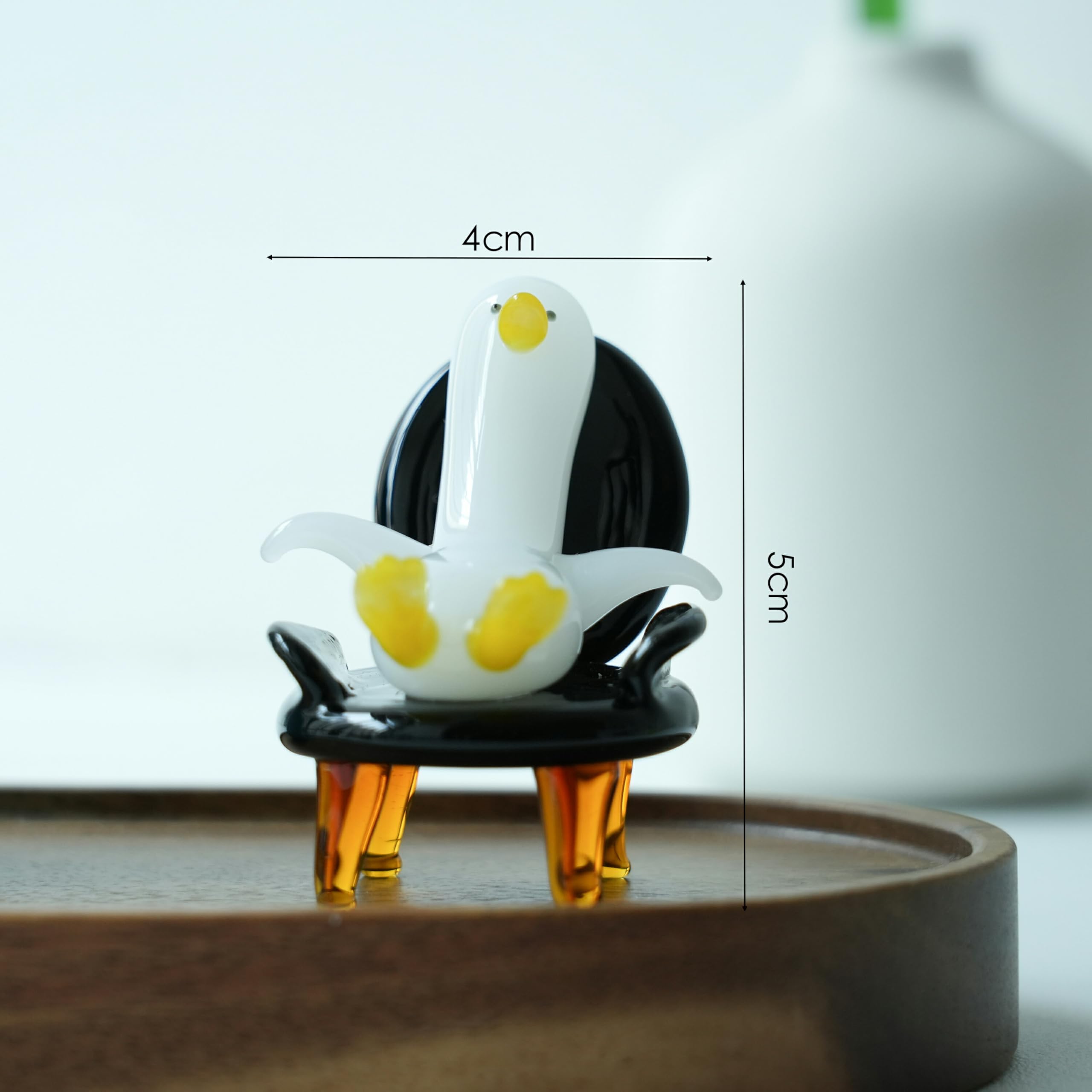 Amazon.co.jp: IwaiLoft ガラス細工 仔鴨 こがも かも アヒルの子 雛鴨